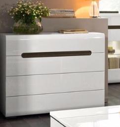 Комод Azteca комод S205-KOM4S/8/11 белый / белый блеск