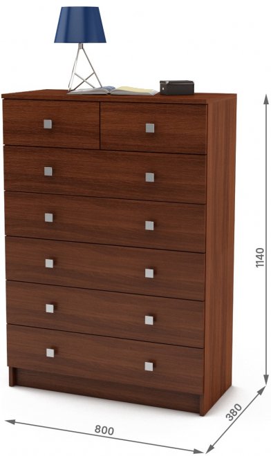 Комод Бостон-12 итальянский орех