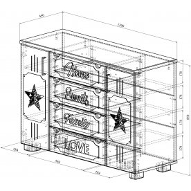 Комод ДримСтар ДС-17