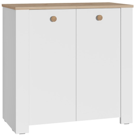 Комод Джастин 16.228.02 белый PE шагрень / дуб белый exclusive OW D4430