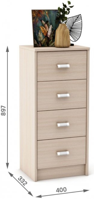 Комод Имидж-404 дуб молочный