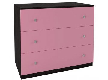 Комод Эстель венге / розовый