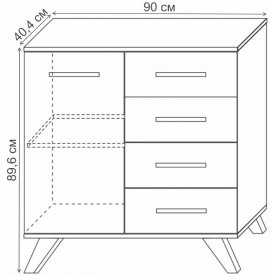 Комод Лаэль Сканди 90