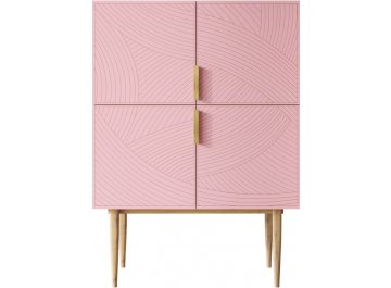 Комод Лайн (Line) розовый