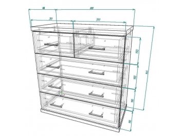 Комод Мебелайн-12