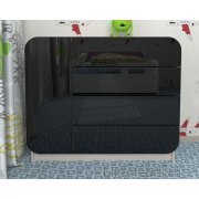 ясень шимо светлый / черный глянец