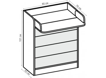 Комод Бриз Волна