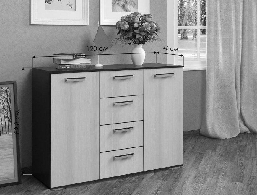 Комод Стандарт 2 венге / лоредо