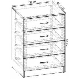 Комод Уют-1.1 К.047.600-01