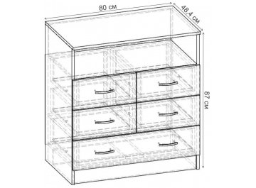 Комод Уют-2.7 К.059.800-01
