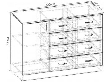 Комод Уют-3.2 К.069.1200-01