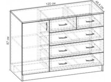 Комод Уют-3.4 К.071.1200-01