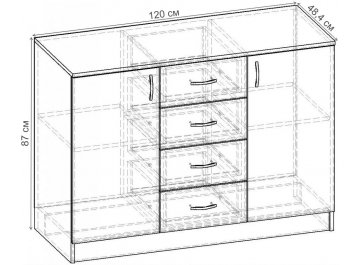Комод Уют-3.6 К.073.1200-01