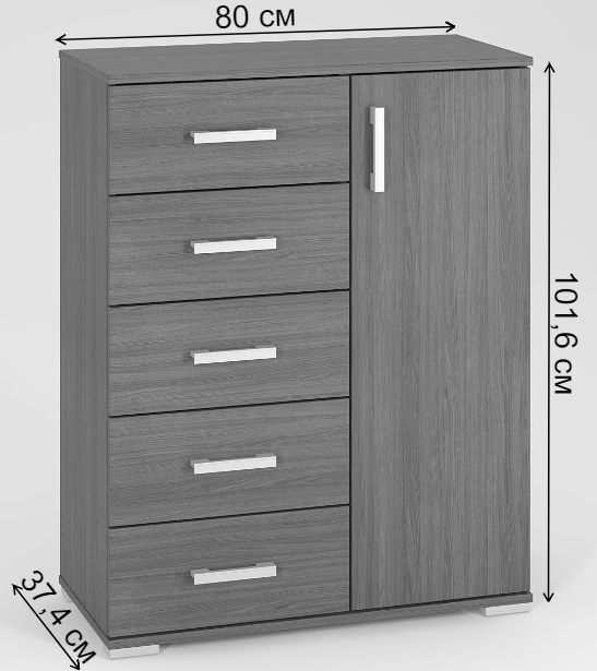 Комод Вента-25 дуб молочный