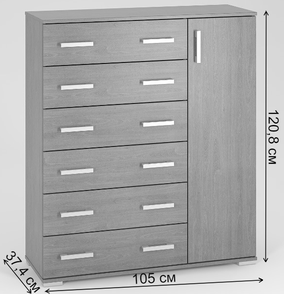 Комод Вента-36 орех