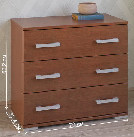 Комод Вента-91 вишня