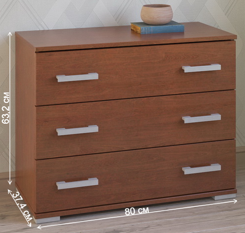 Комод Вента-92 вишня