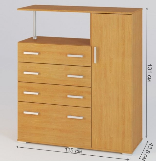 Комод Вента-9 груша правый