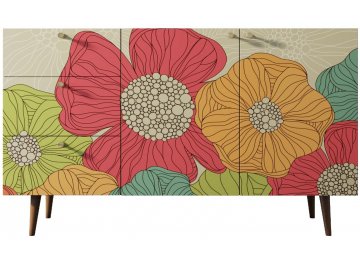 Комод Воаб орех / принт 5