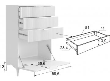 Комод Зефир