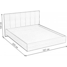 Двуспальная кровать 031-M1