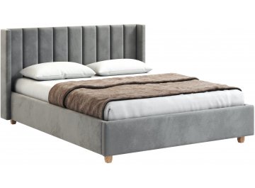 Двуспальная кровать Афродита-9.2 велюр grey