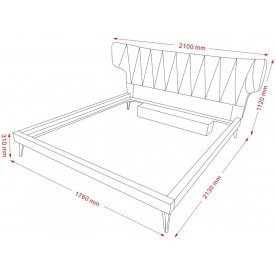 Двуспальная кровать GC1801