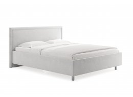 Двуспальная кровать Bergamo 180x200 с основанием рогожка льняной