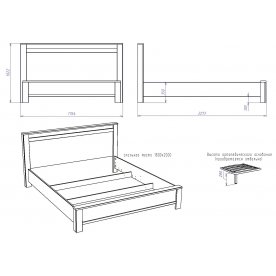 Двуспальная кровать Денвер