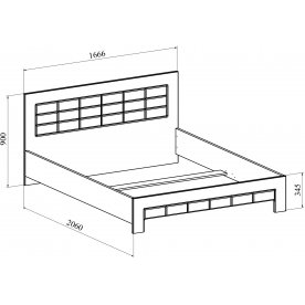 Двуспальная кровать Изабель ИЗ-712K