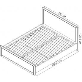 Двуспальная кровать Коен LOZ 160x200 с ПМ