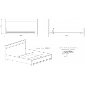 Двуспальная кровать Лацио