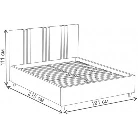 Двуспальная кровать Лиана