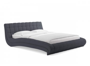 Двуспальная кровать Milano графитовый диагональ