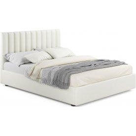 Двуспальная кровать Olivia 160х200 с ПМ бежевый велюр
