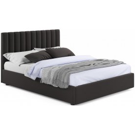 Двуспальная кровать Olivia 160х200 велюр шоколад