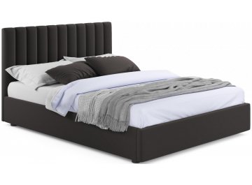 Двуспальная кровать Olivia 160х200 велюр шоколад