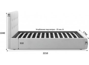Двуспальная кровать Selesta
