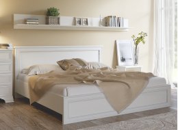 Двуспальная кровать Tiffany 160x200 с ПМ вудлайн кремовый