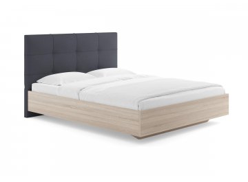 Двуспальная кровать Victoria графитовый диагональ