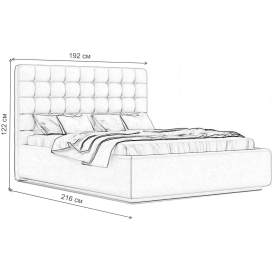 Двуспальная кровать Vita