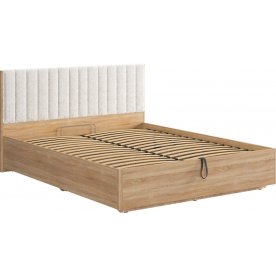 Двуспальная кровать Юлия 160x200 см дуб сонома / белый