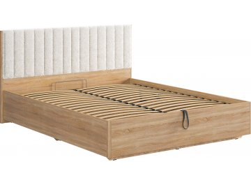 Двуспальная кровать Юлия 160x200 см дуб сонома / белый