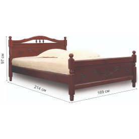 Двуспальная кровать Людмила-17