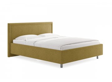 Односпальная кровать Bergamo горчичный кашемир