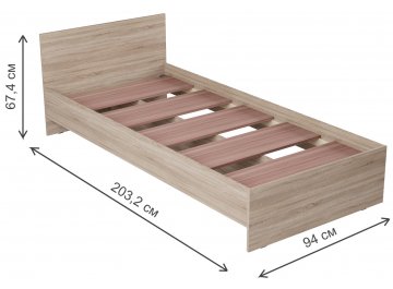 Односпальная кровать Котри КР-002