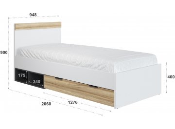 Односпальная кровать Скайлайт СЛ-32К