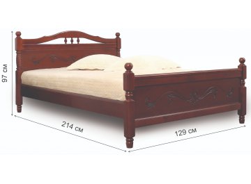 Полутораспальная кровать Людмила-17