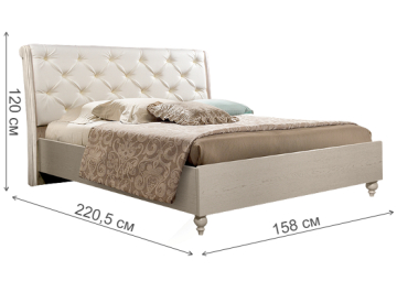 Полутораспальная кровать Венеция