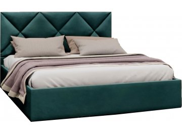 Полутораспальная кровать Афродита-6 светло-серый велюр velutto 52